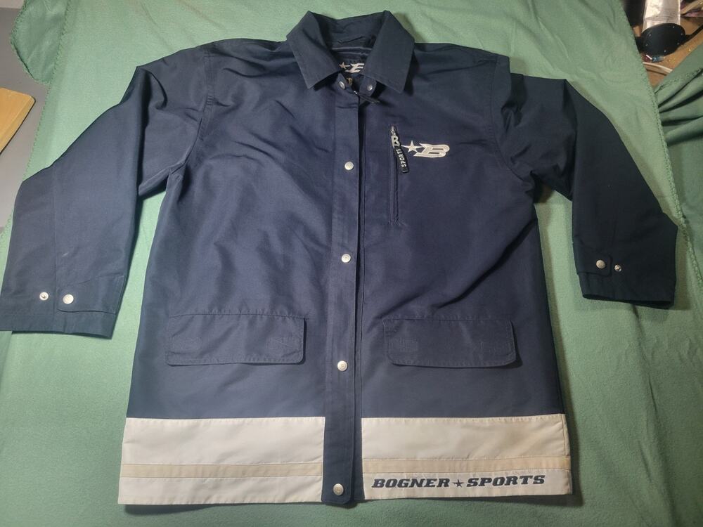 BOGNER SPORTS Men’s Navy Jacket XL Chest Water-Resistant Windcheater